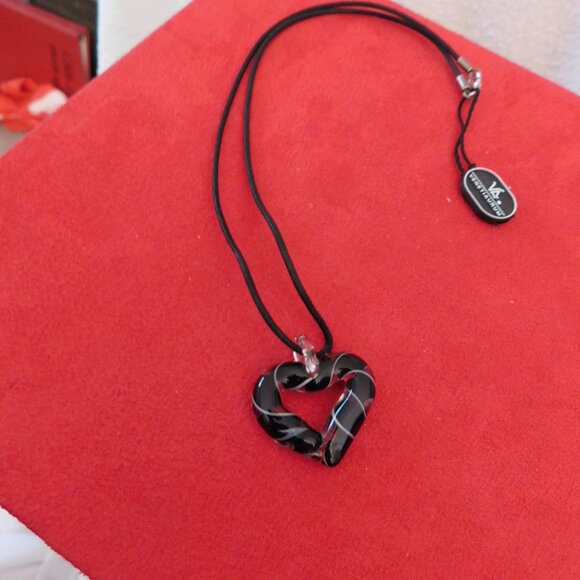 Ladies Venetiaurum Murano Glass Heart Necklace - Picture 3 of 3